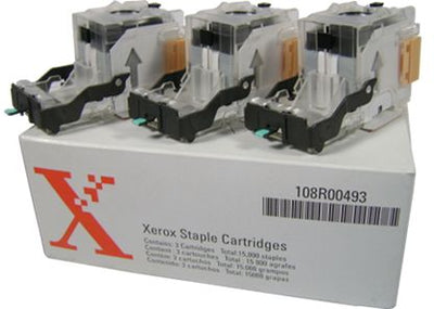 Xerox 108R00493 (108R493) Standard Yield  Box of 3 Staple Cartridge