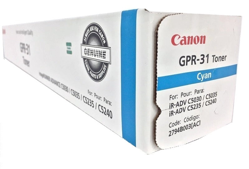 Canon 2794B003 (GPR-31) Cyan Toner Cartridge