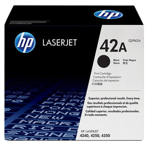 HP Q5942A (42A) Black Original LaserJet Toner Cartridge