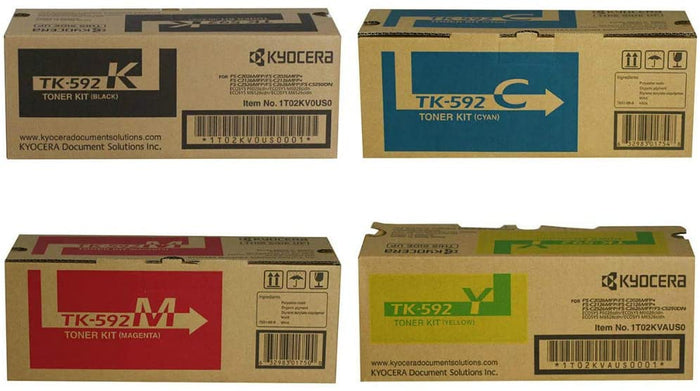 Genuine Kyocera TK592CMYK Toner Set