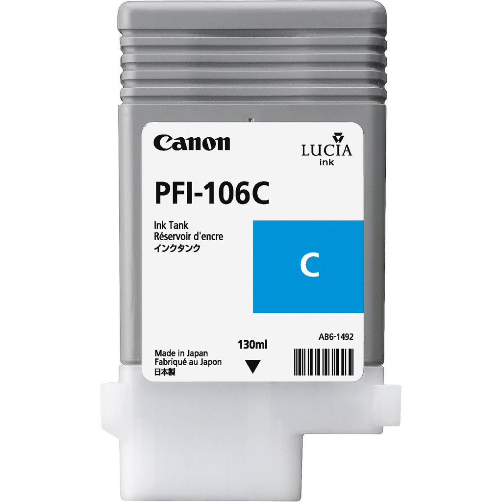 Canon 6622B001AA Cyan Ink Cartridge (Tank) PFI-106C