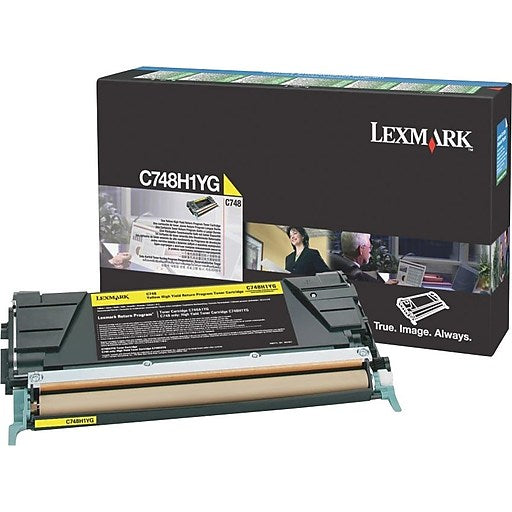 Lexmark C748H1YG High Yield Yellow Return Program Cartridge Toner