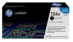 HP (124A) Q6000A Standard Yield Black LaserJet Toner Cartridge