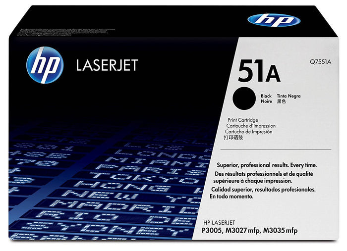 HP Q7551A (51A) Standard Yield Black Toner Cartridge