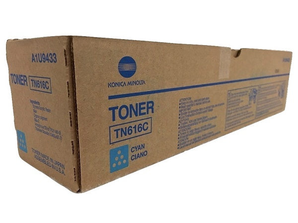 Konica Minolta A1U9433 High Yield Cyan Toner Cartridge (TN-616C, TN616C)