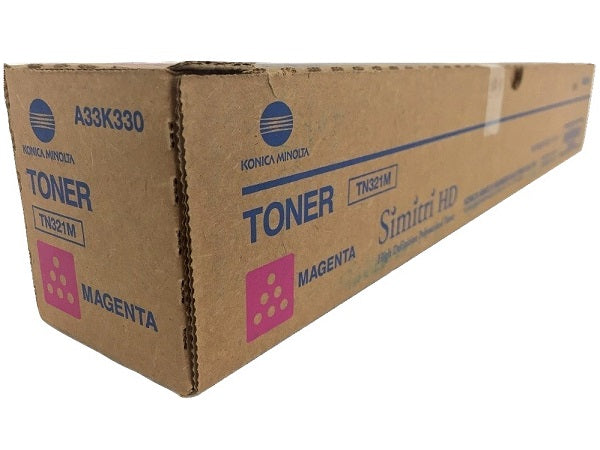 Konica Minolta A33K330 Standard Yield Magenta Toner Cartridge (TN-321M, TN321M)