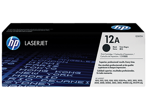 HP Q2612A (12A) Black Toner Cartridge for Laserjet  1012, M1319f, 1018, 3050z