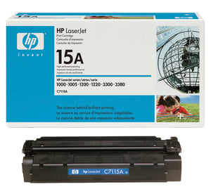 HP C7115A (15A) Standard Yield Black LaserJet Toner Cartridge