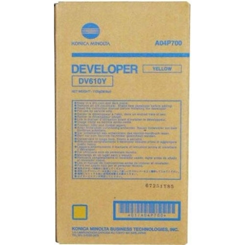 Konica Minolta A04P700  Yellow Developer (DV-610Y, DV610Y)