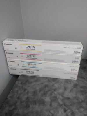 CANON GPR-55 Toner Cartridge Black Cyan Magenta Yellow C5535i C5540i C5550i CANON SET 0484C003AB 0483C003AA 0482C003AB 0481C003AA