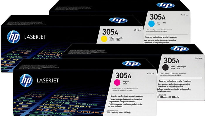 HP 305A Toner Cartridges For: HP LaserJet Pro 400(MFP), 300 (MFP)