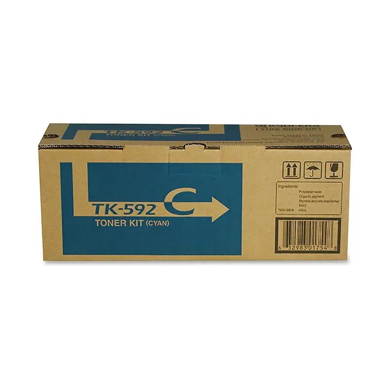 Genuine Kyocera TK592C Cyan Toner Cartridge
