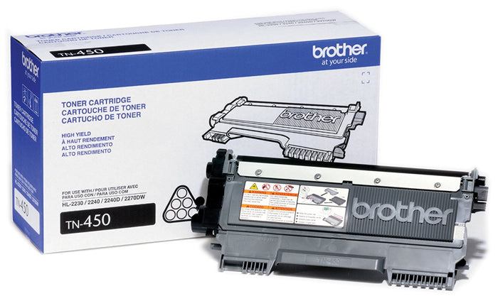 Brother (TN450, TN-450) High Yield Black Toner Cartridge