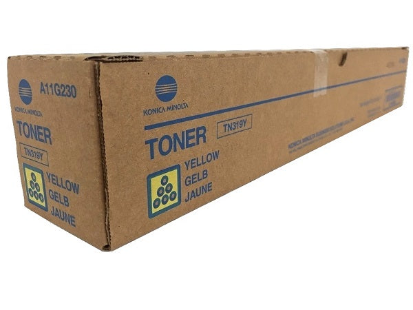 Konica Minolta A11G230 Yellow Toner Cartridge (TN319Y, TN-319Y)