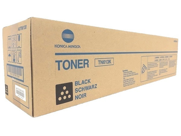 Konica Minolta A0TM130 Black Toner Cartridge (TN-613K, TN613K)