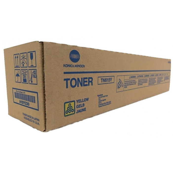 Konica Minolta A1DY230 Yellow Toner Cartridge (TN615Y, TN-615Y)